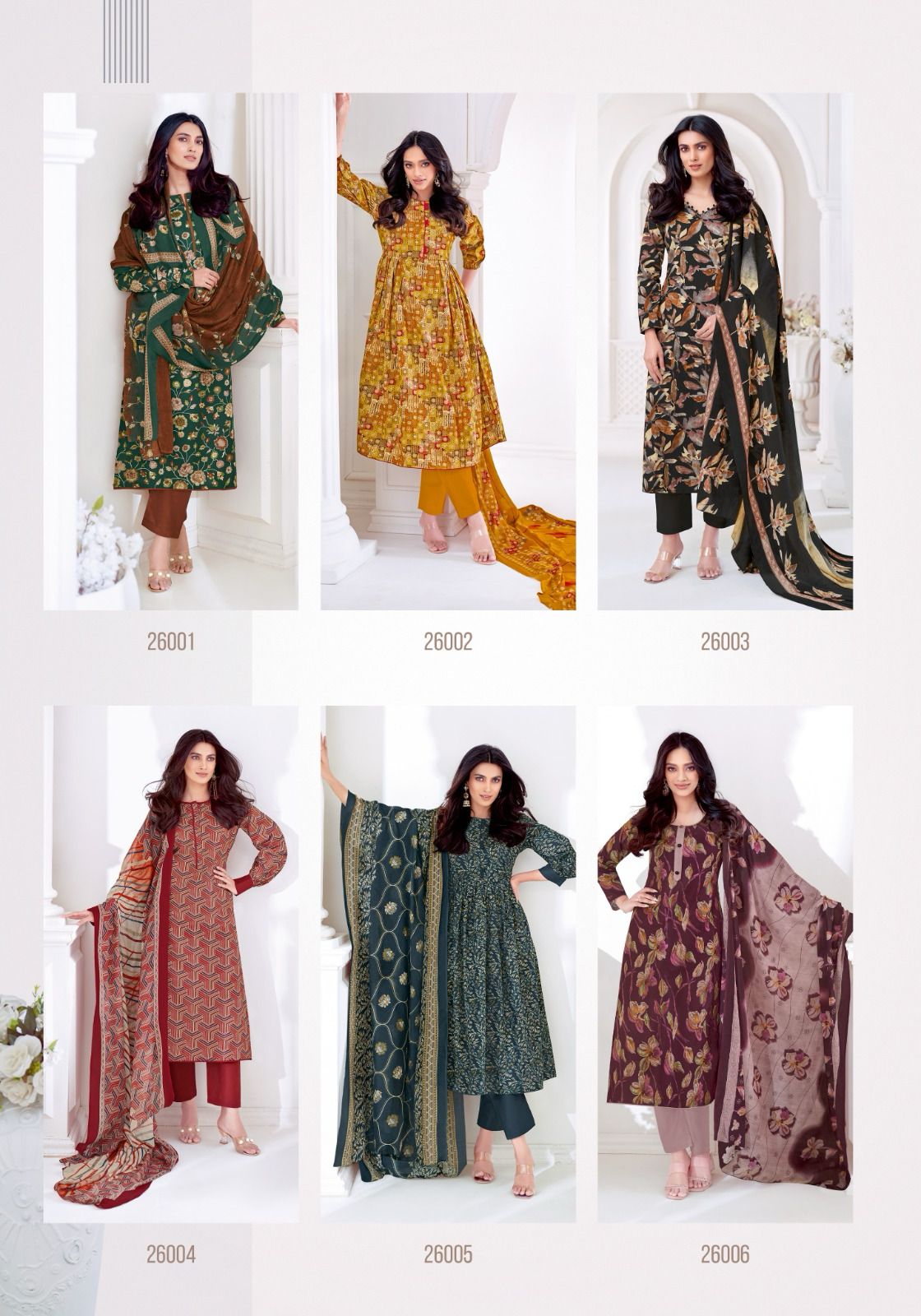 Nargis Vol 26 By Suryajyoti Cambric Cotton Printed Dress Material Wholesale In India